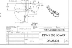 .308 DPMS Compatible AR-10 Lower Receiver Blueprint
