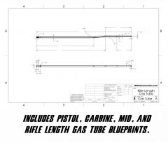 AR Gas Tube Blueprints (Pistol, Carbine, Mid, Rifle Length)
