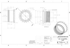 AR-15 Barrel Nut Blueprint