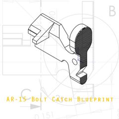 AR-15 Bolt Catch Blueprint