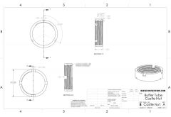 AR-15 Buffer Castle Nut Blueprint