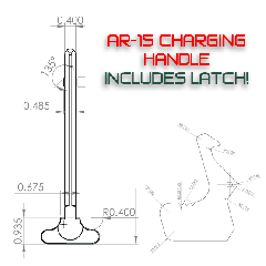 AR-15 Charging Handle Blueprint