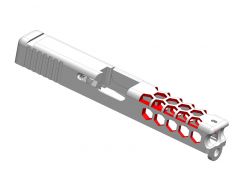 Glock 17 CNC Hex Slide Cuts