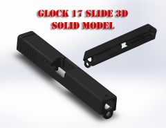 Glock 17 Slide 3D Solid Model