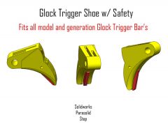 Glock Trigger Shoe w/ Safety 2pc Assembly Model