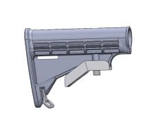 Mil Spec Adjustable Stock 3D Model