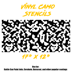 17" x 12" Camo Vinyl Masking