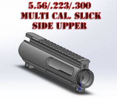 AR-15 Slick Side Upper Receiver 3D Solid Model