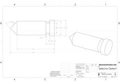 AR-15 Safety Selector Detent Blueprint