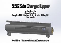Side Charged Upper Receiver Set (BCG & Upper Receiver) 3D Model