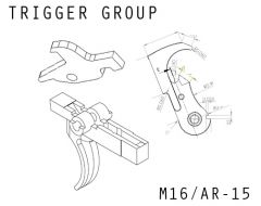 M16 AR Semi Auto Trigger Blueprint