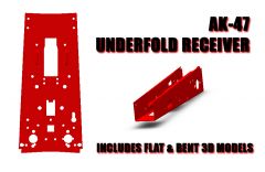 Underfold AK Receiver 3D solid models