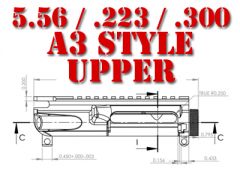 AR-15 Upper Receiver Flat Top Blueprint