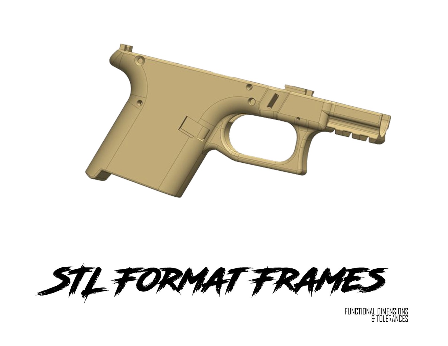 glock frame 3d print file glock frame 3d print file